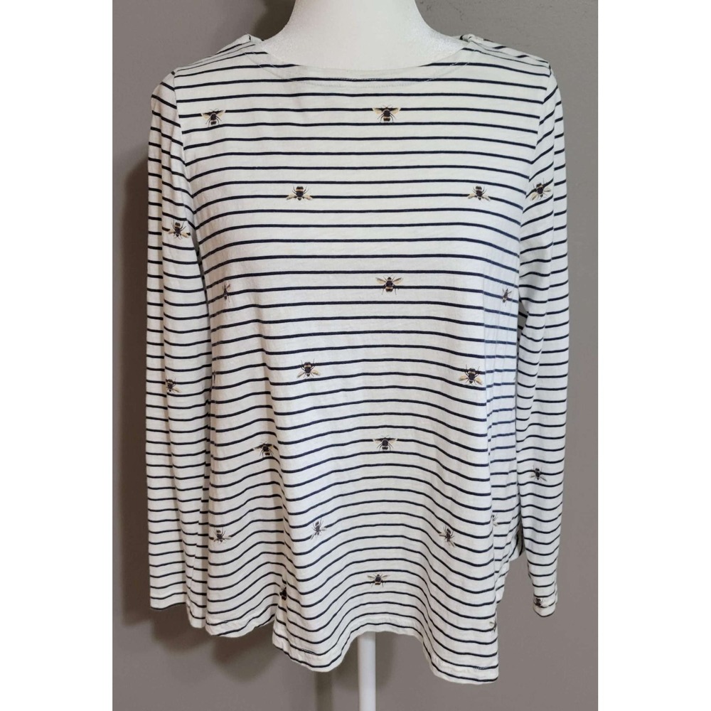 Joules Striped Bee Cotton Pullover